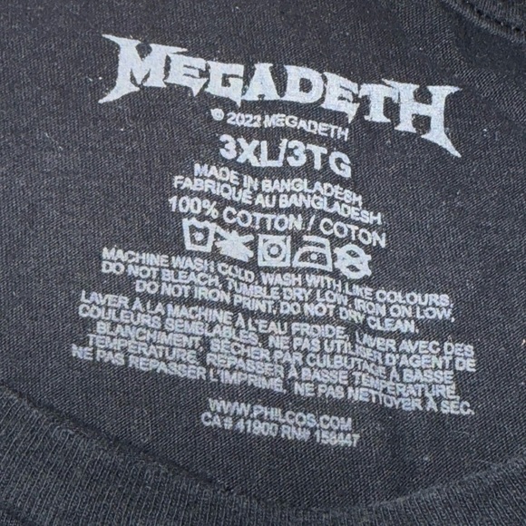 3X MEGADEATH Tee - Picture 3 of 5
